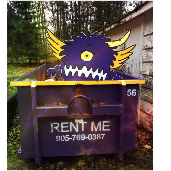 Purple Dumpster